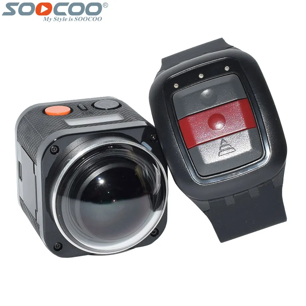 SOOCOO на 360 H Wifi градусов Панорама VR 4 к камера 1080 P 60fps Full HD ЖК экран Мини спортивная