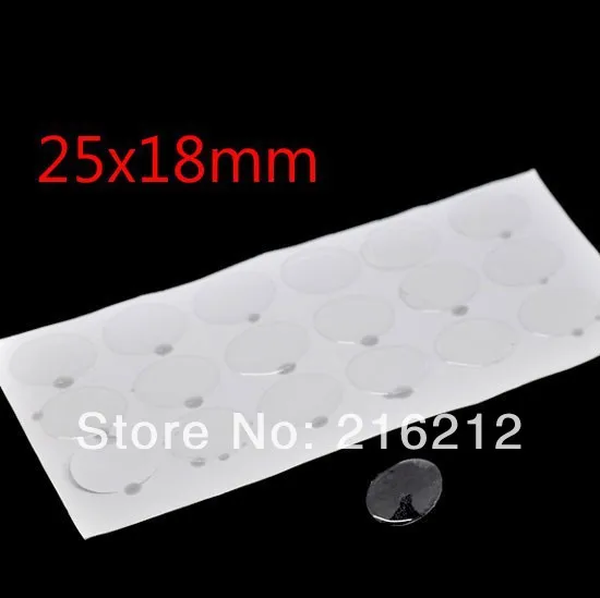 Прозрачная 25*18 мм овальная эпоксидная наклейка 1 дюйм 3D Хрустальные колпачки для