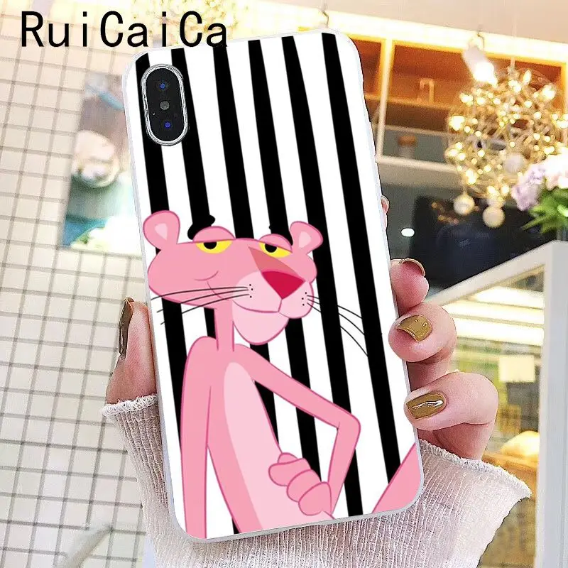 Ruicaica розовый пантера прекрасный мультфильм Мода клиент качество телефона чехол