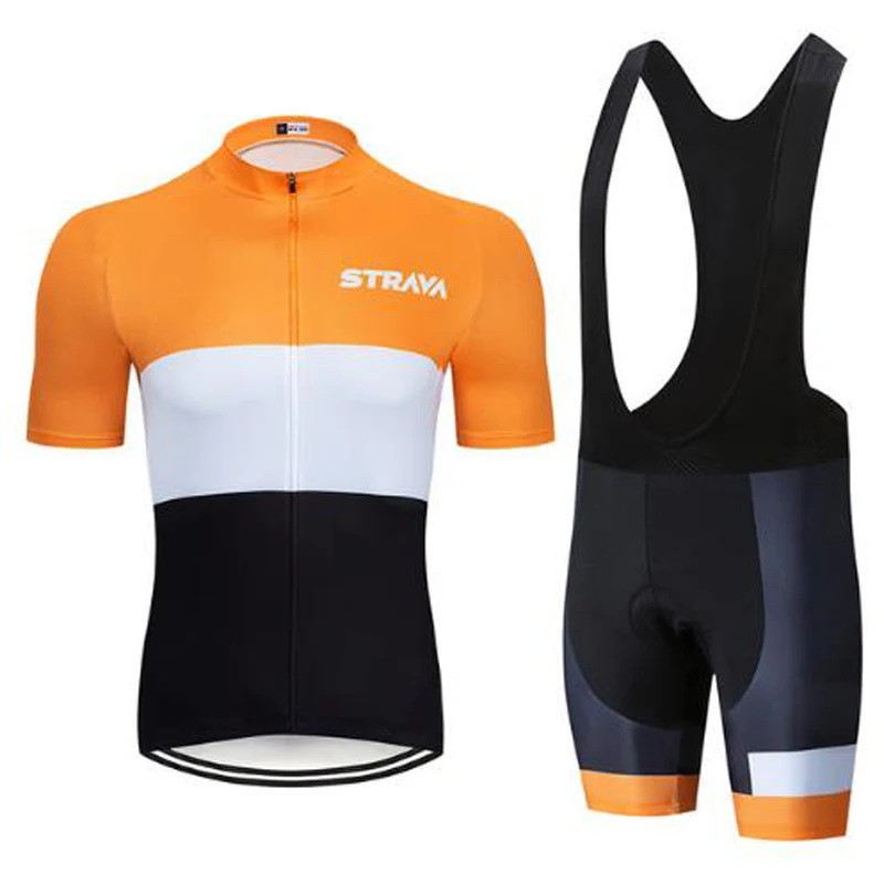Мужская велосипедная майка Strava Team синяя с гелевыми вставками шорты для