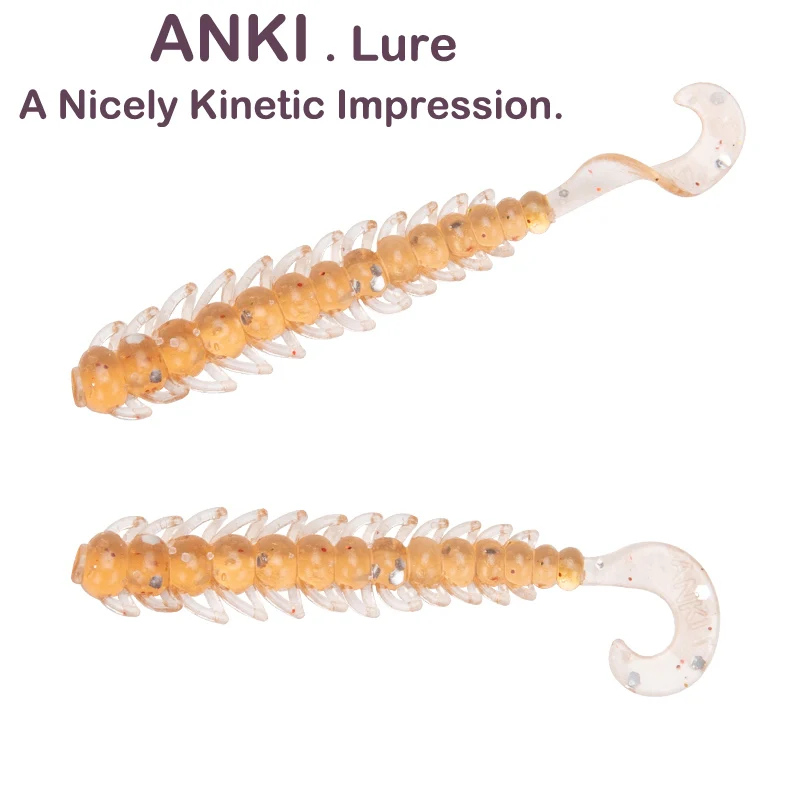 D Мягкие приманки ANKI для рыбалки, 12 шт., 0,5 г, 4,9 см., искусственная Мягкая приманка для ловли карпа, приманка для ловли форели, зундера, щуки, приманки - Цвет: D