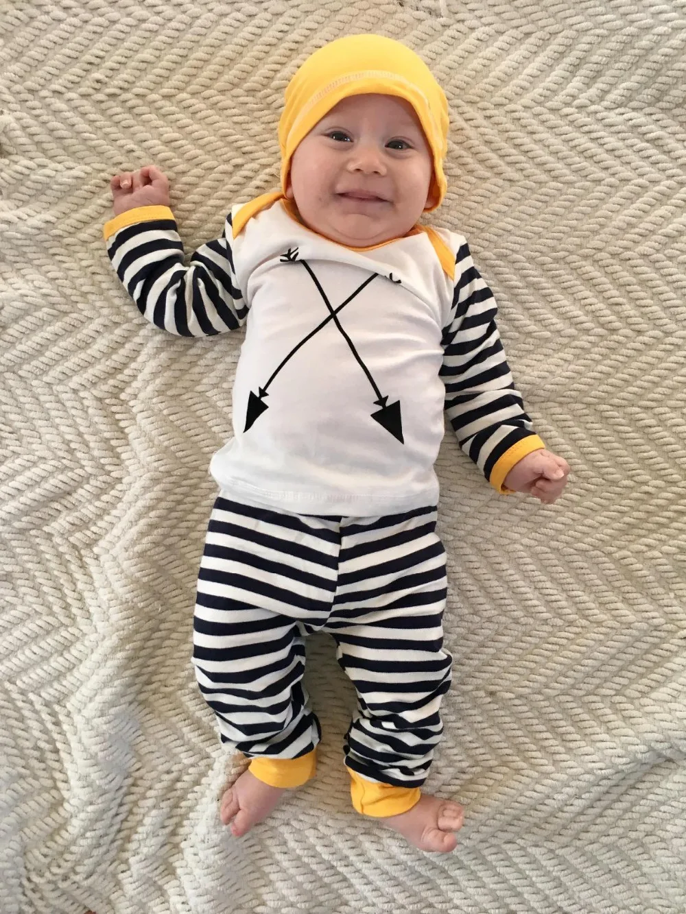 2018 новые модные Новорожденные Одежда для мальчиков модель с длинным рукавом