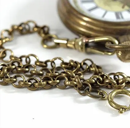 

Mens Pocket Watch Made of Copper Roman Number Collect Free shipping
