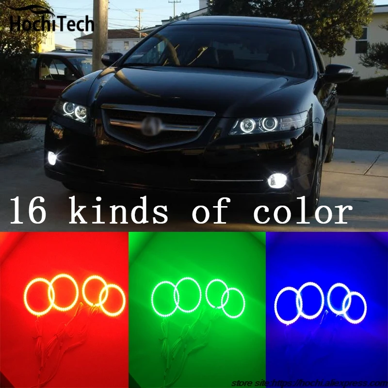 for Acura TSX super brightness colorshift RGB angel eyes halo ring car styling accessories 2009 2010 2011 2012 | Автомобили и