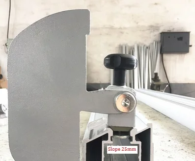 Деревообрабатывающий раздвижной стол пила забор блок стоп - Цвет: Slope 25MM