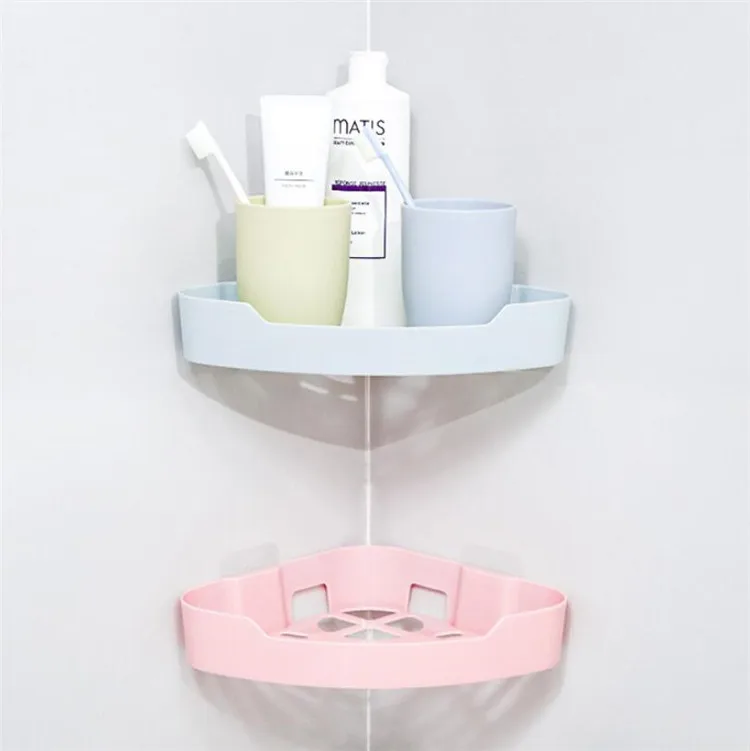 3 цвета угловая полка для ванной органайзер настенная душа с присоской кухонная