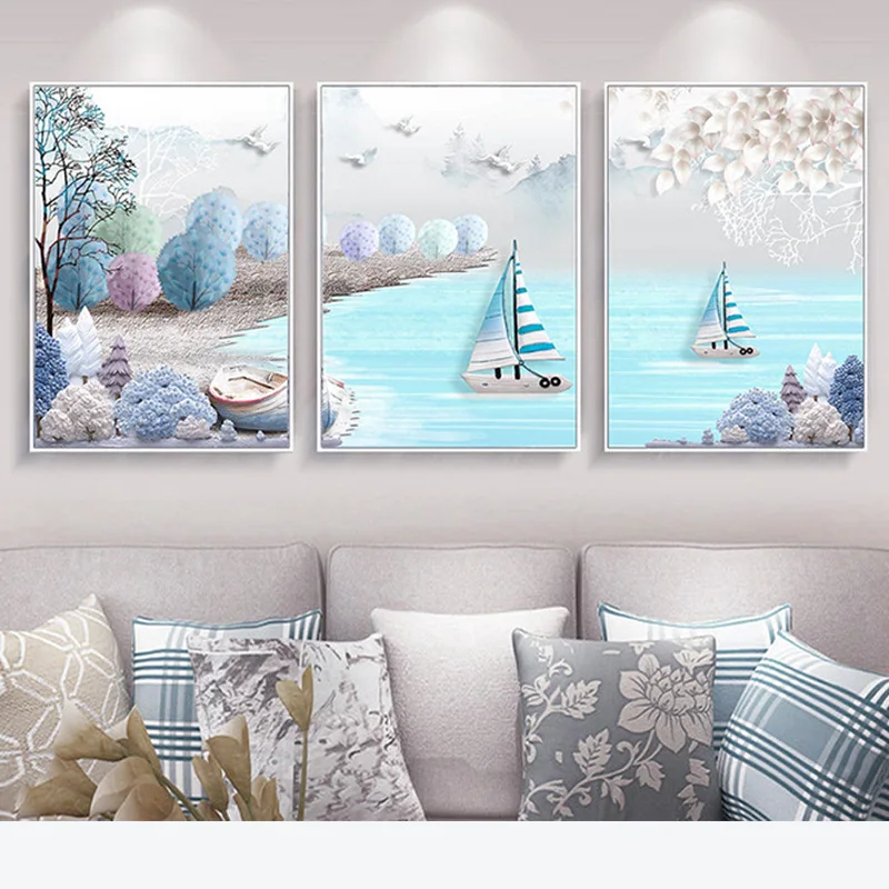 Художественный постер HAOCHU абстрактная живопись на холсте для детской комнаты |