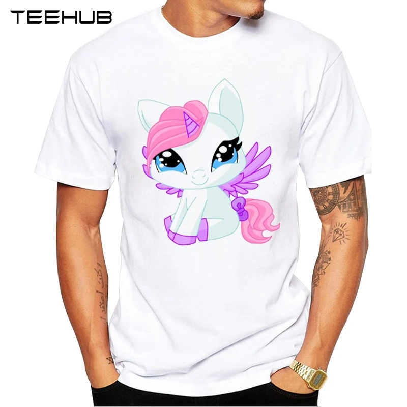 Мужская модная красочная футболка TEEHUB с коротким рукавом рисунком радужной