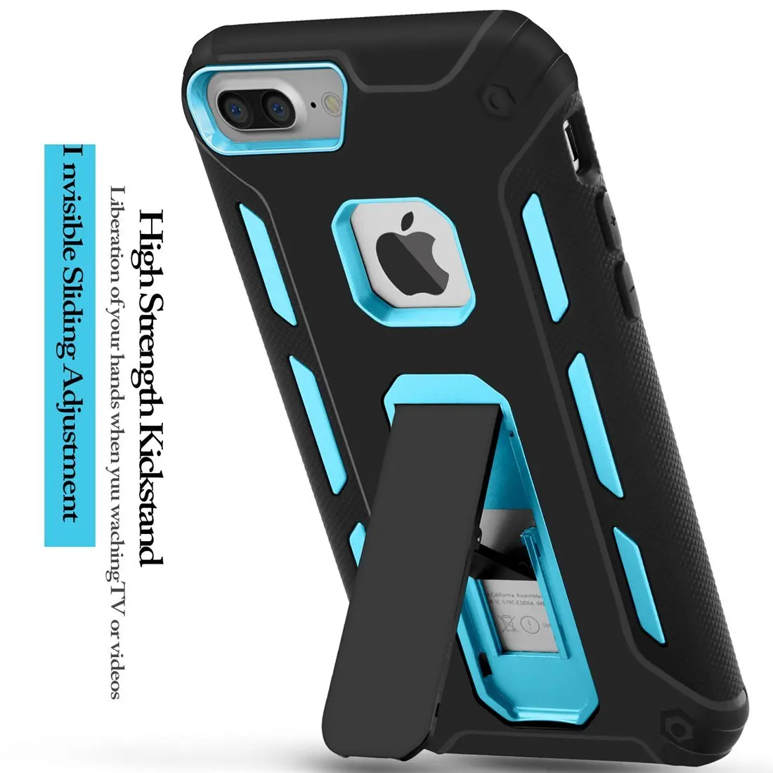 For iPhone 7 Plus 6s plus 6 case 8shockproof PC+TPU stand holder Dual Layer Heavy Duty Shock-Absorption Non-slip phone |