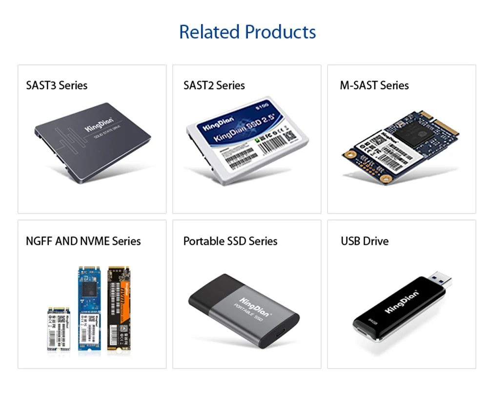 KingDian SSD S370 128GB HDD Внутренний твердотельный накопитель 128GB для настольного ноутбука