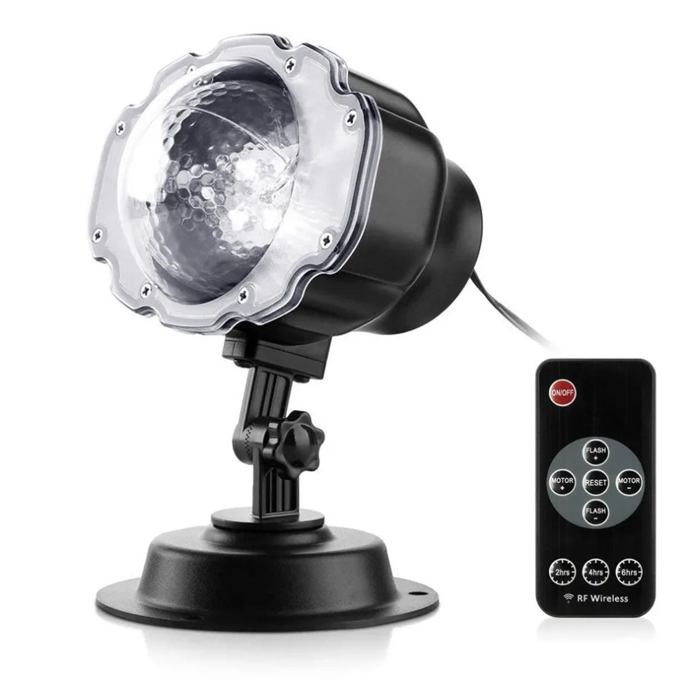 Водосветодио дный стойкий светодиодный холодный белый снегопад проектор свет