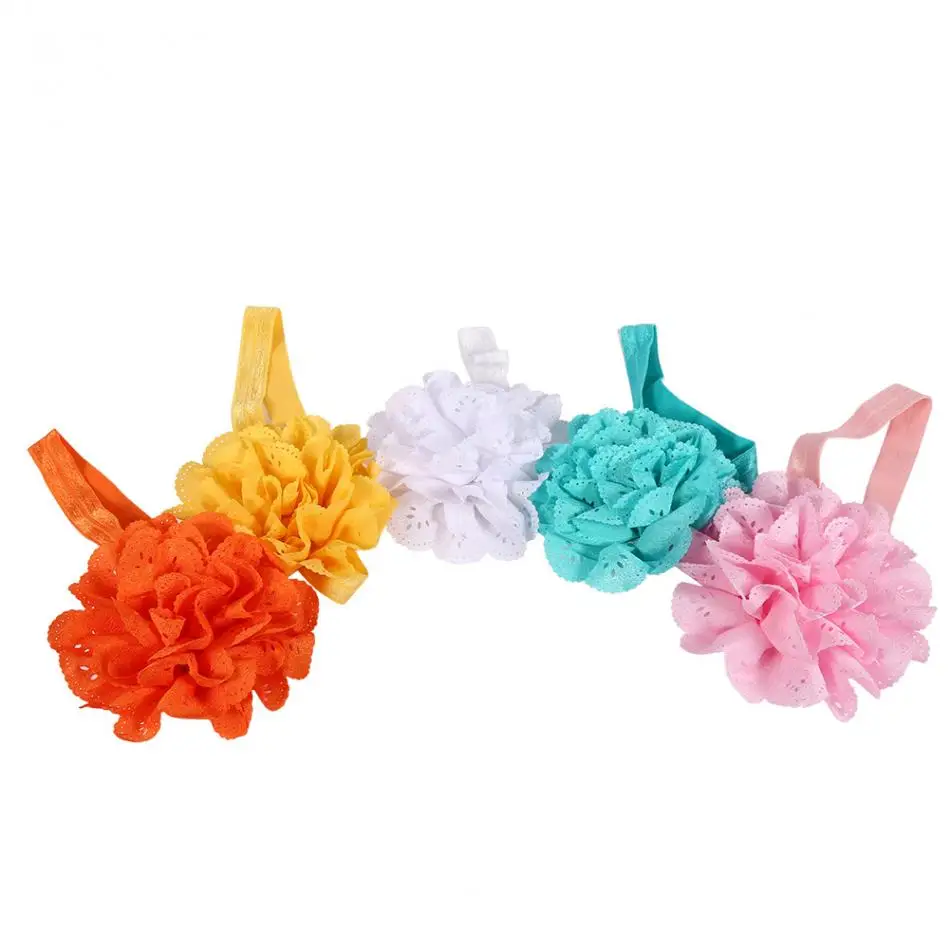 10 шт./упак. повязка на голову с цветочным узором для маленьких девочек милые