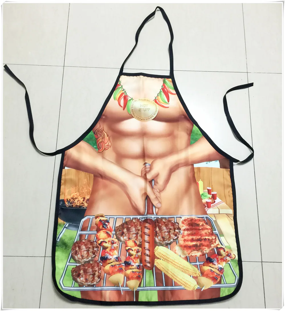 1 шт. фартук для барбекю сделай сам аксессуары полиэстер с милым принтом кухни