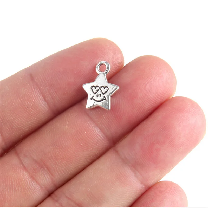 5 шт./лот Новый трендовый кулон Подвеска со звездой для diy браслета ожерелье ретро
