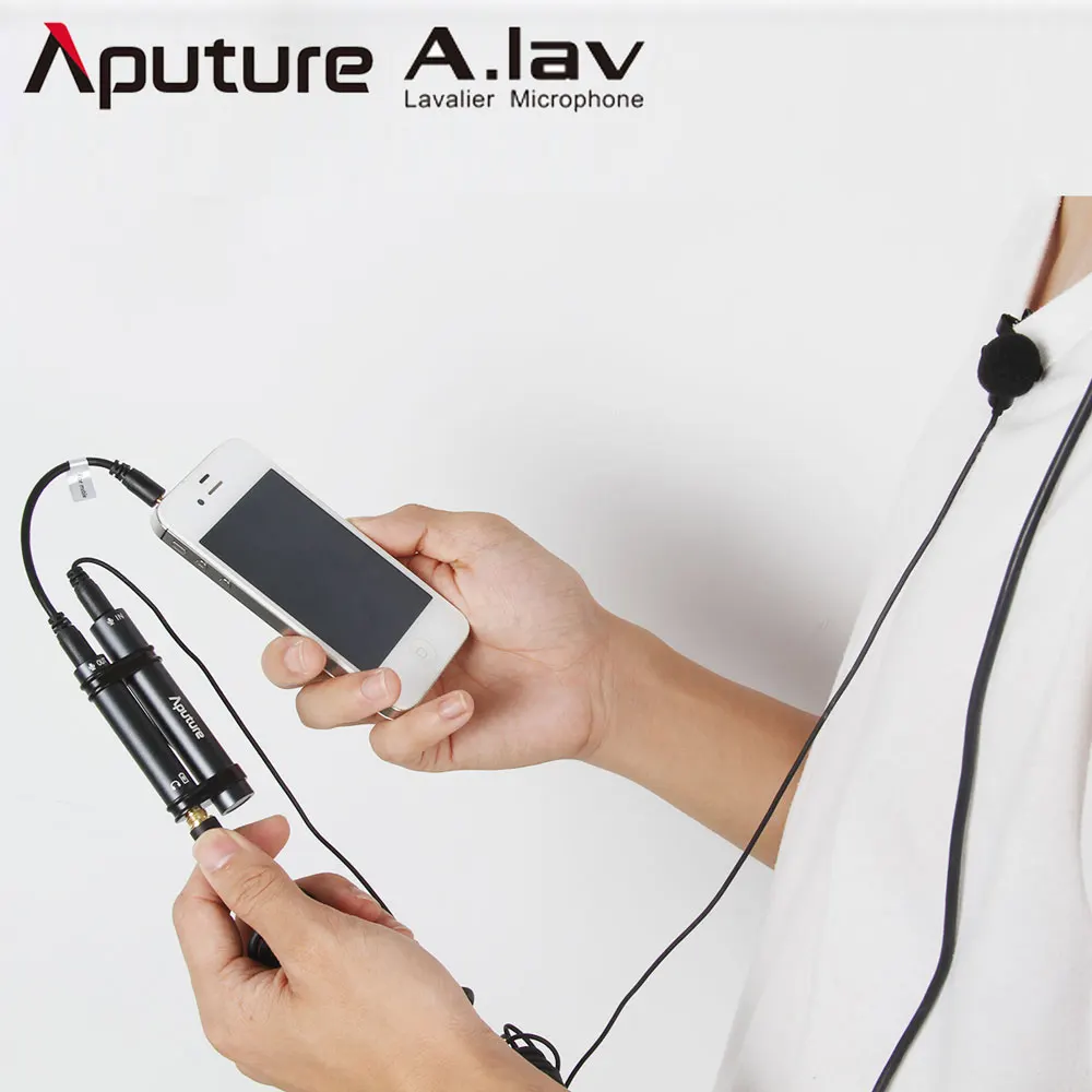 Петличный Микрофон Aputure A.lav Всенаправленный Конденсаторный использовать как с DSLR