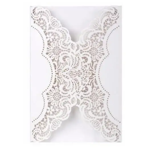 1 Дизайн Лазерная резка Цвет Белый Элегантный узор Западный ковбойский стиль