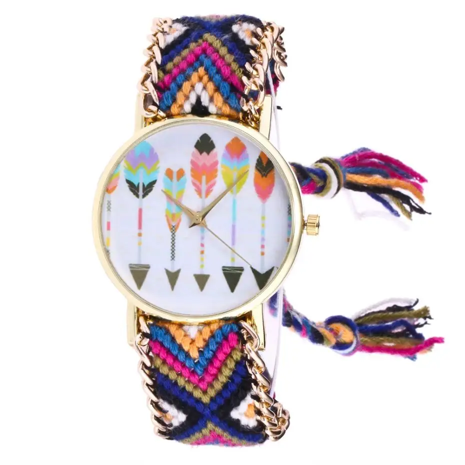 2018 горячая распродажа Женские часы новые модные роскошные трикотажные плетеные