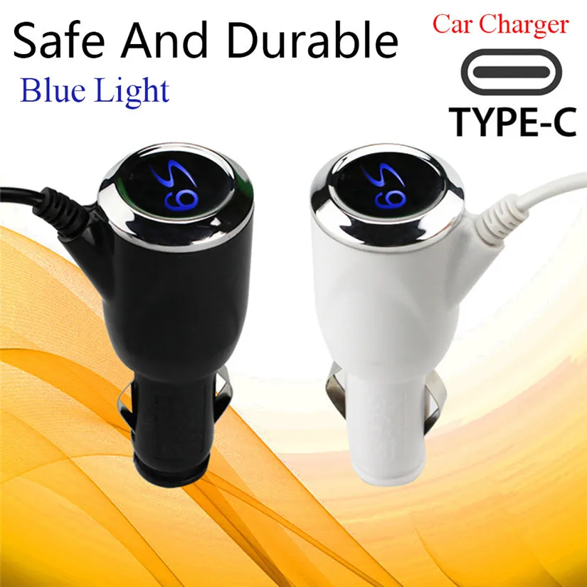 Автомобильное зарядное устройство KONGYIDE Type C с выдвижным кабелем для телефона Micro