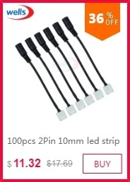 100 шт. 4 Pin гамма разъем адаптера иглы Мужской Двойной 4pin светодио дный 5050 RGB полосы