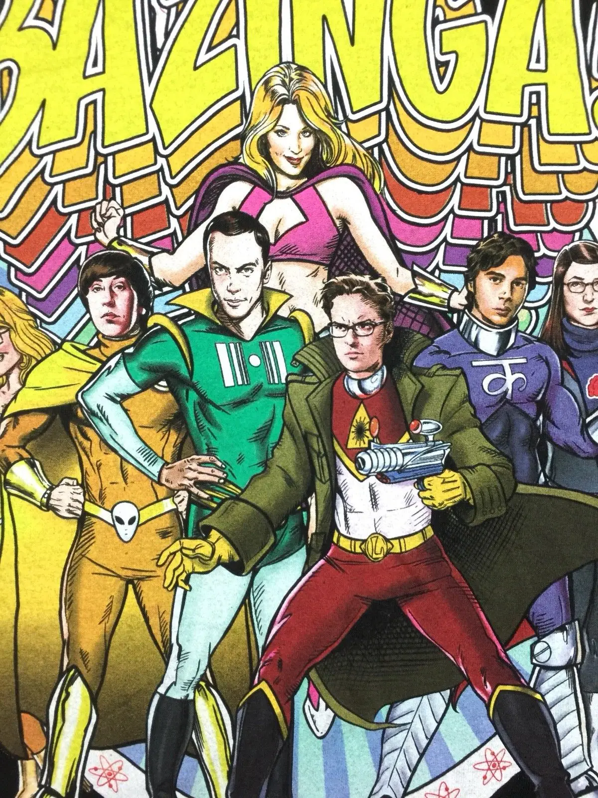 Футболка с надписью «The Big Bang Theory», футболка с логотипом супергероя Bazinga, черная футболка с изображением комиксов, Sz 2X,, модные классические топы в стиле Харадзюку