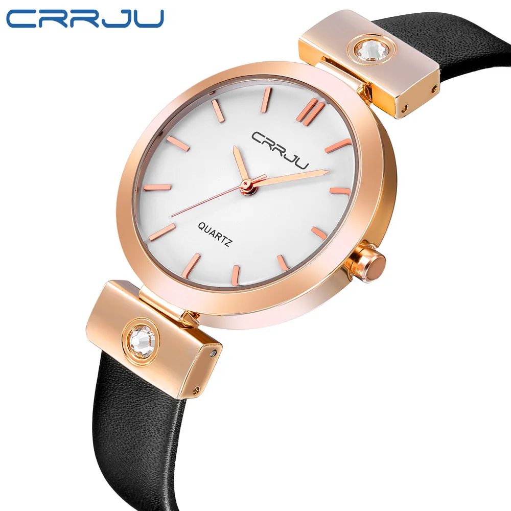 

CRRJU 2017 Fashion Wrist Watch Women Watches Ladies Luxury Brand Famous Quartz Watch Female Clock Relogio Feminino Montre Femme