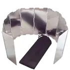 Складная плита Yofeil для приготовления пищи на открытом воздухе, газовая плита, ветрозащитный экран, ветровое стекло из алюминиевого сплава, 10 тарелок