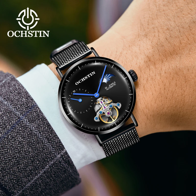 2019 Горячие OCHSTIN Для мужчин Tourbillon автоматические механические часы от топ бренда