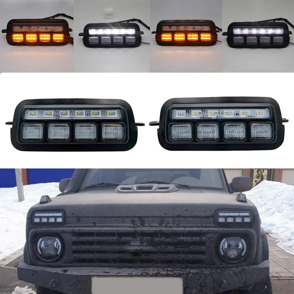 LIghts 1 СВЕТОДИОДНЫЙ Автомобильный задний светильник s подходит для Lada Niva 4X4 1995+ Автомобильный светильник в сборе задний тормозной светильник s с поворотной сигнальной лампой - Цвет: LIghts 1