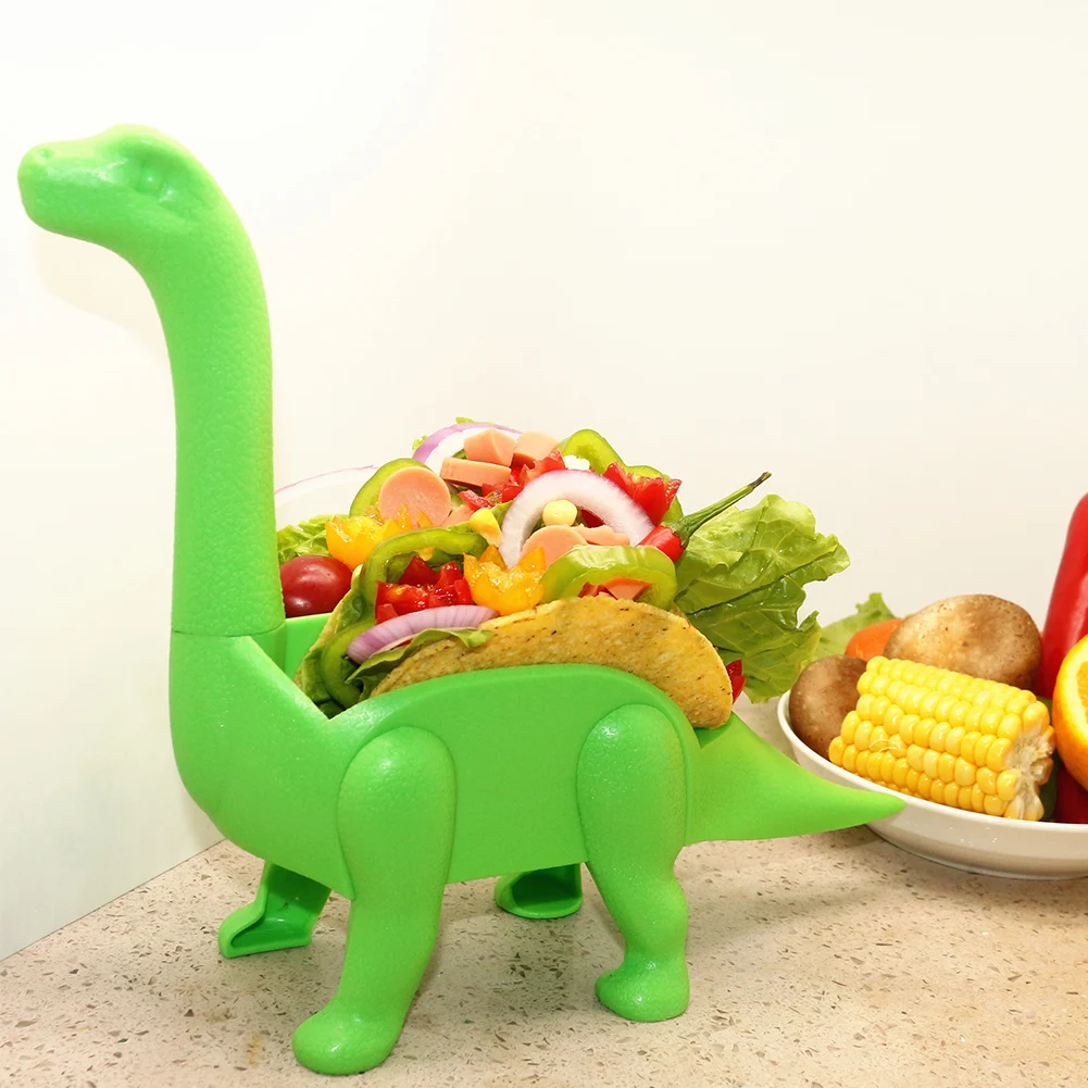 Контейнер для еды с динозавром, держатель для корнмука, держатель Taco, держатель для еды, подставка для еды, кухонная стойка для еды, оболочка, кухонные принадлежности