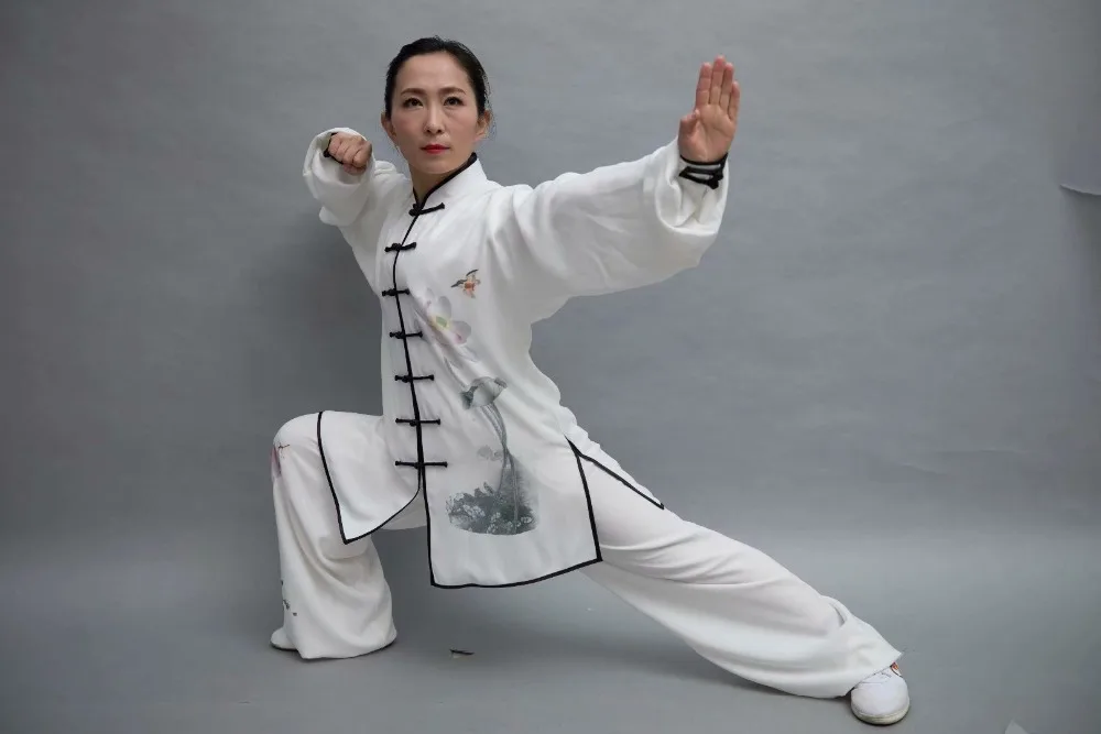 Wushu taichi одежда тайцзи changquan Униформа боевых искусств соревнование вышитая kungfu