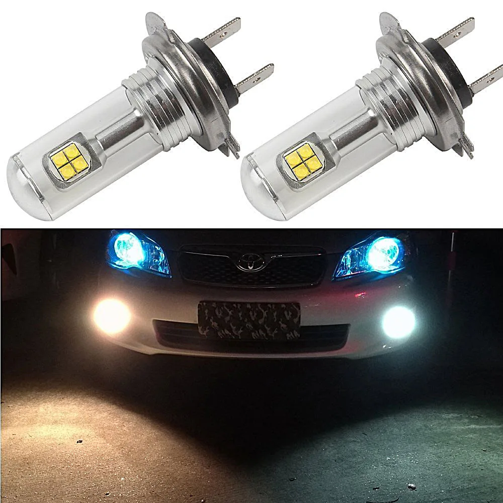 2 шт. Автомобильные светодиодные противотуманные фары 6000 лм 80 Вт|led fog|car stylingled fog