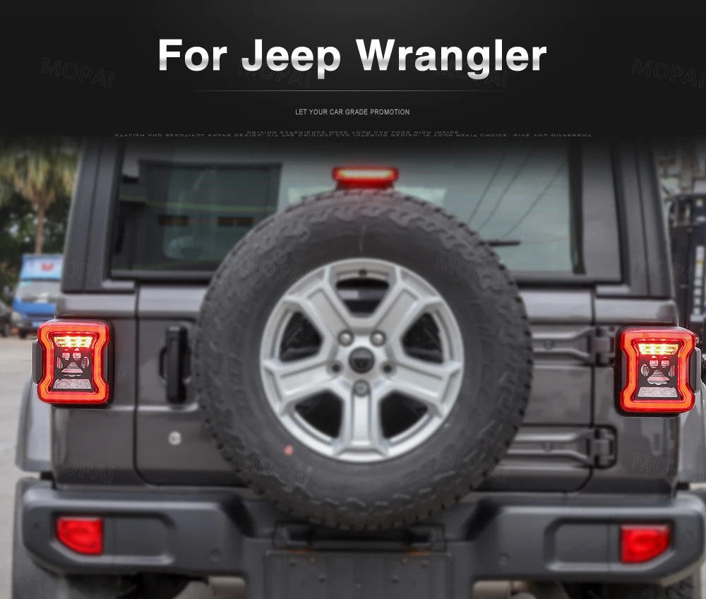 MOPAI Lamp Hoods for Jeep Wrangler JL Rear Tail Light Lamp Cover Decoration Guard for Jeep JL Wrangler Accessories