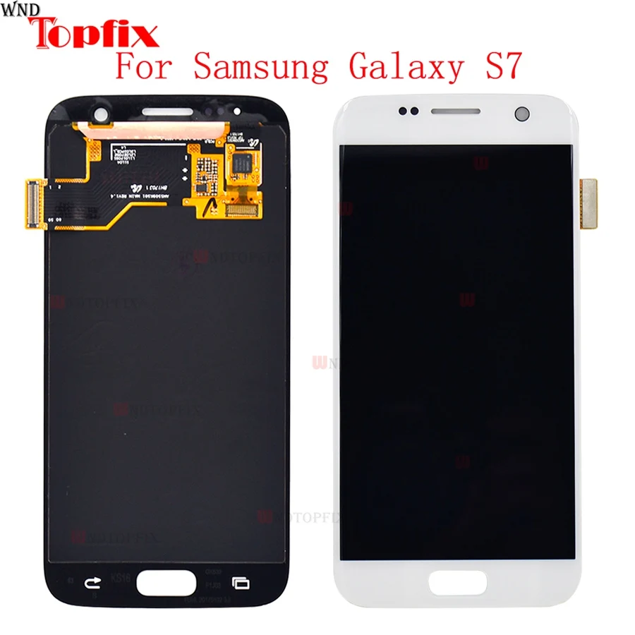 100% тестирование для Samsung Galaxy S7 G930 LCD G930A G930F SM дисплей сенсорный экран сборка Замена