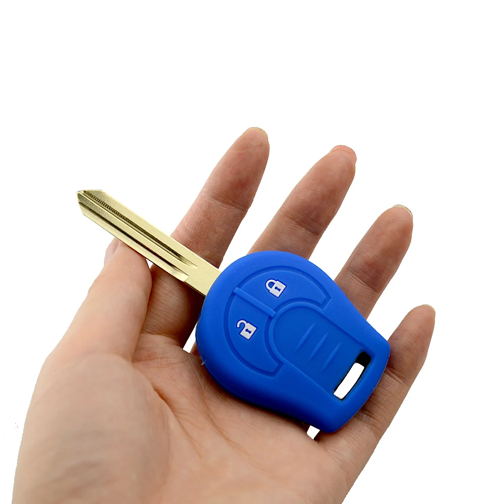 OkeyTech 2 кнопки силиконовый мягкий дистанционный ключ брелок от машины чехол