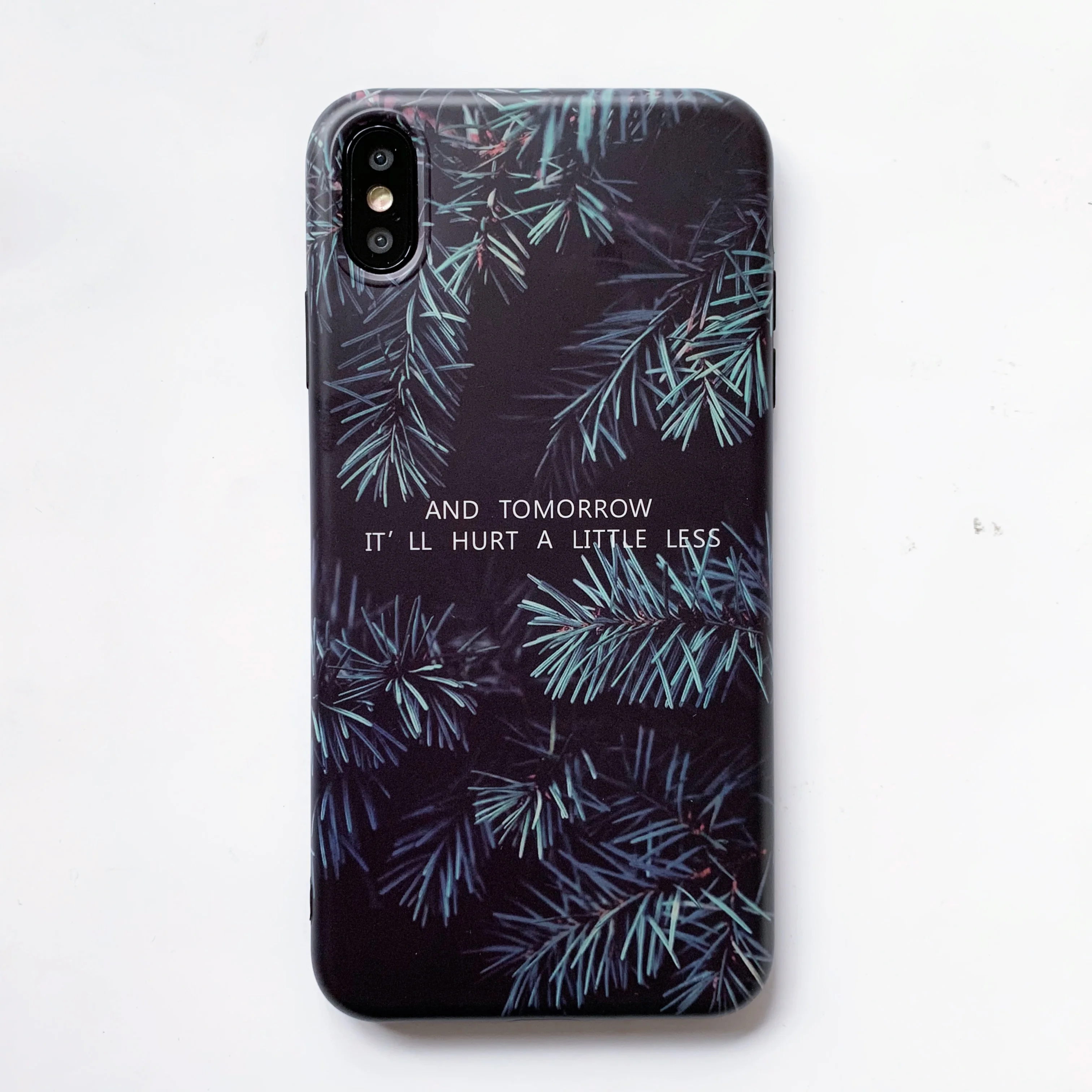 Жидкий силиконовый чехол с цветами и листьями для телефона из мягкого ТПУ iPhone XS Max