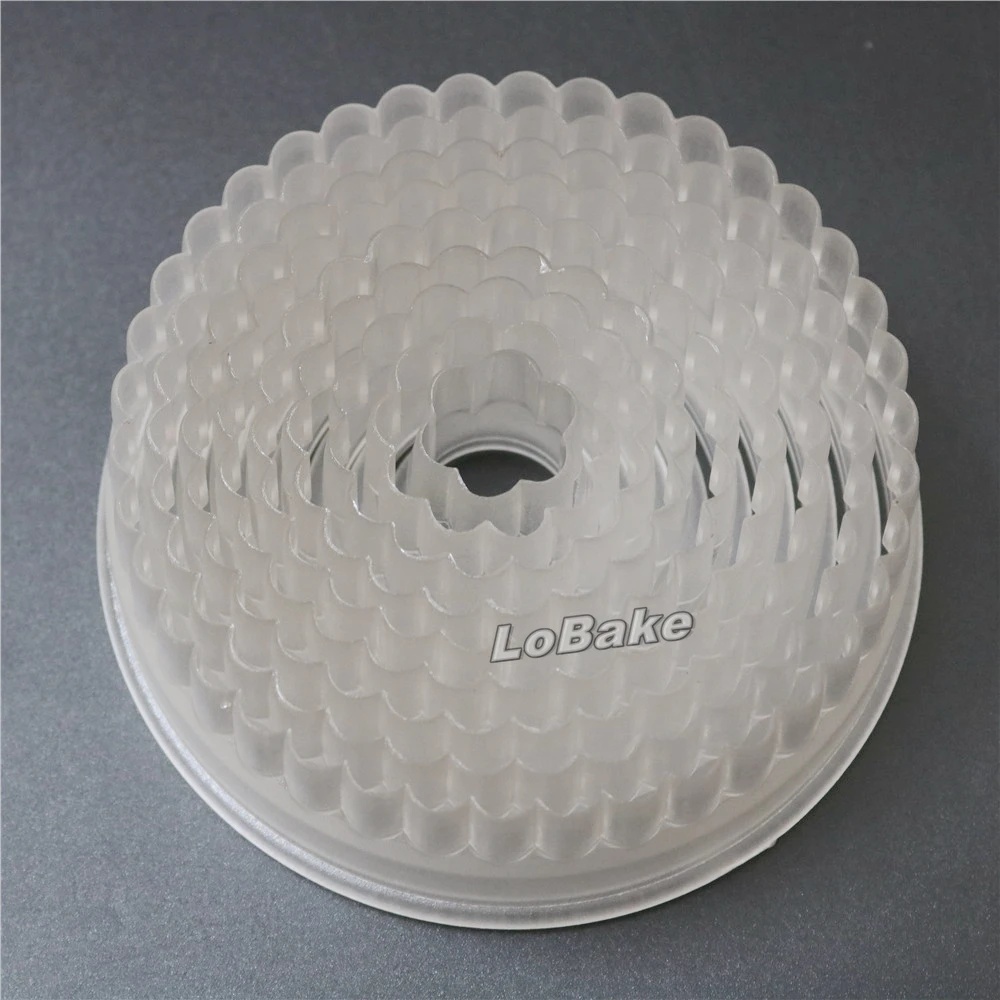 (9 шт./компл.) Круглая Форма с рифлеными краями из тонкого поликарбоната форма для