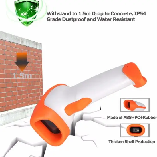 2D Проводной USB ручной сканер штрих кодов считыватель qr для мобильного