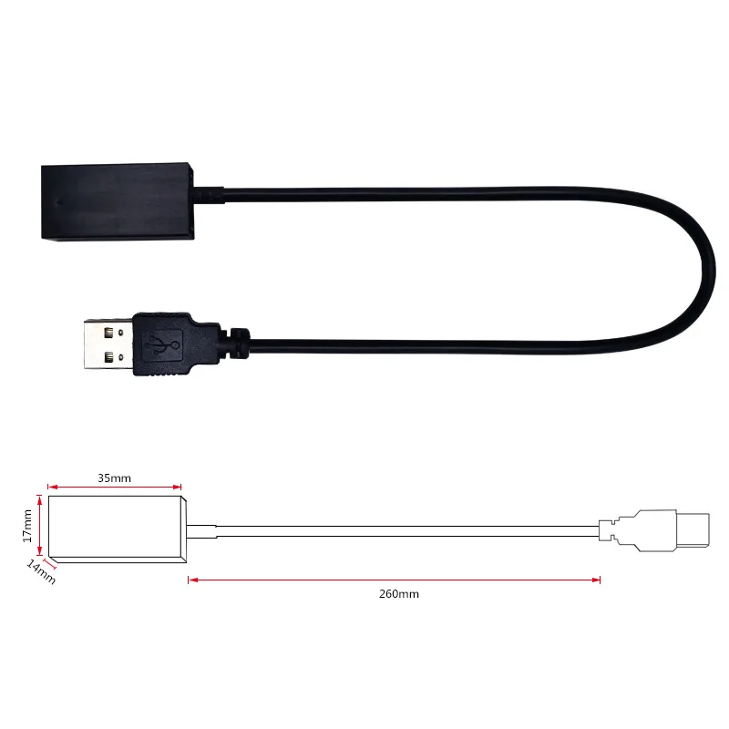Автомобильный Кабель адаптер AUX USB 12 В для HONDA Civic Jazz CR V MITSUBISHI Outlander/ASX/Lancer|Кабели