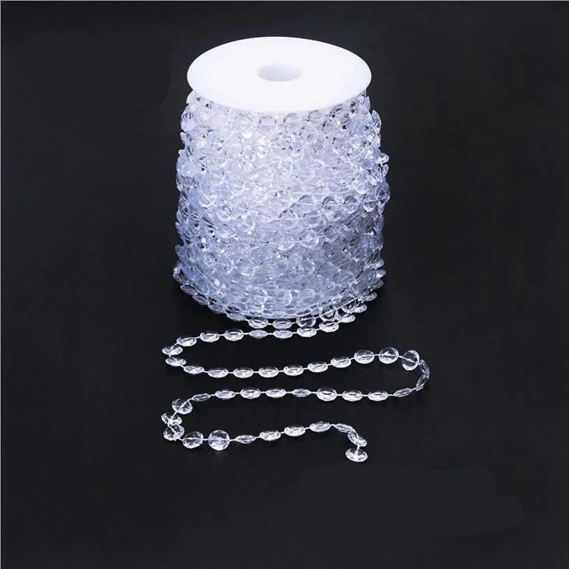 5 ярдов рыболовные лески искусственные жемчужные бусины цепочка гирлянда цветы