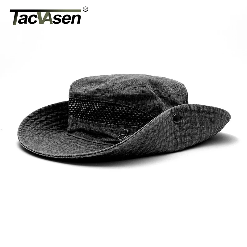 TACVASEN, мужские тактические снайперские шляпы, Солнцезащитная шляпа, летняя Солнцезащитная Военная Кепка, мужская хлопковая кепка для сафари, армейская Кепка для походов, складная Кепка