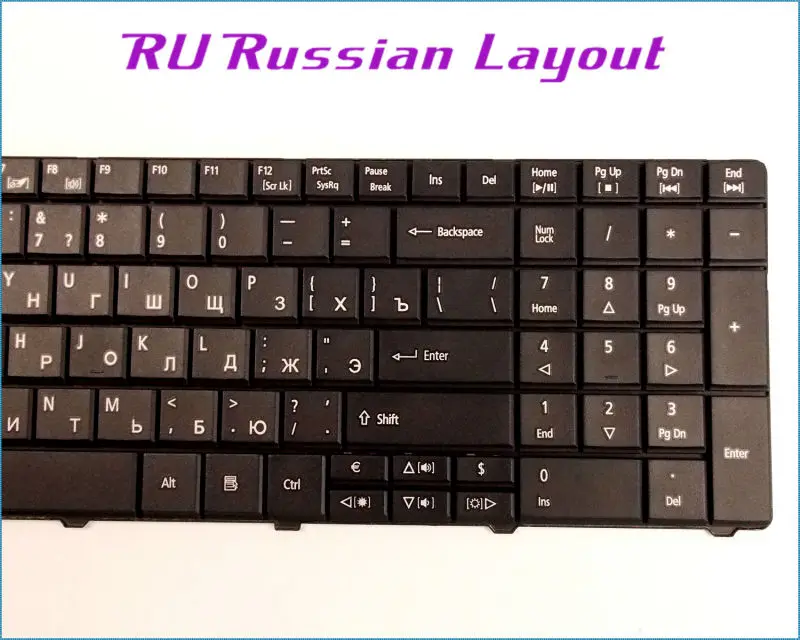 Новая русская клавиатура для ноутбука Acer Aspire NK. I1713.02L NSK-AUB1D 9Z.N3M82.11D PK130C92A00 Black |