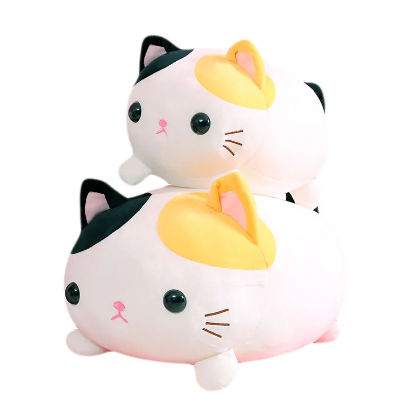 Плюшевая игрушка Kawaii Big Face Cat толстая кошка мягкая кукла милая подушка в виде
