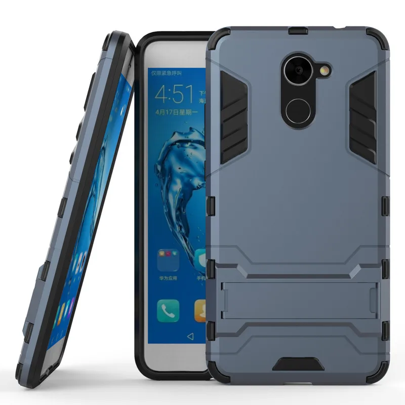 Тонкий светильник прочная броня для huawei Y7 Prime чехол с резиновыми краями угловой