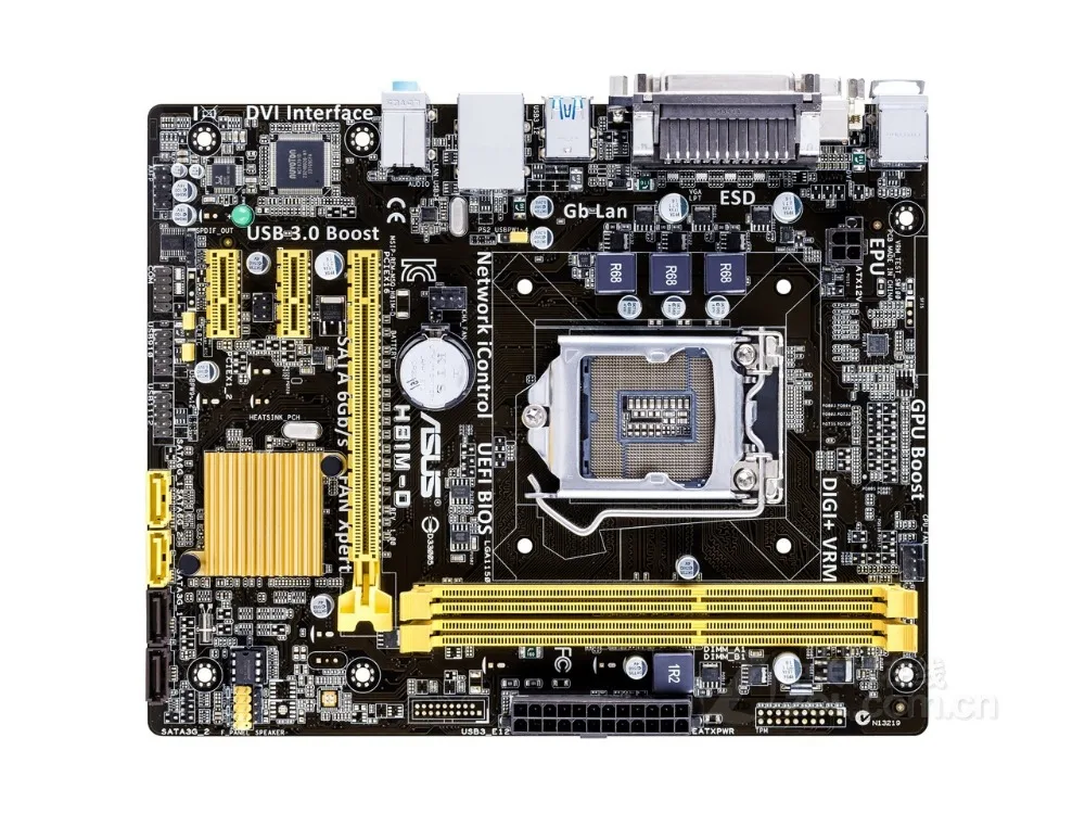 Бесплатная доставка оригинальный материнская плата для ноутбука ASUS H81M-D DDR3 LGA 1150