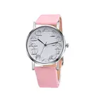 Прямая поставка высокое качество простой стиль мультфильм Кот Часы Женщины Кожа наручные часы Женское платье модный кварцевый механизм Saat # D