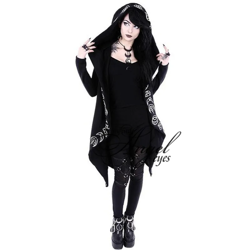 Новинка классический модный женский костюм в стиле панк черная толстовка с