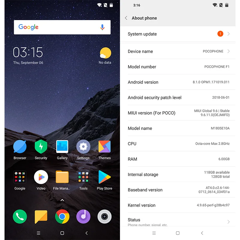 Global Version EU Xiaomi POCOPHONE F1 6GB 128GB Snapdragon 845 6.18 Screen LiquidCool 20MP Front Camera Quick Charge 3.0 | Мобильные