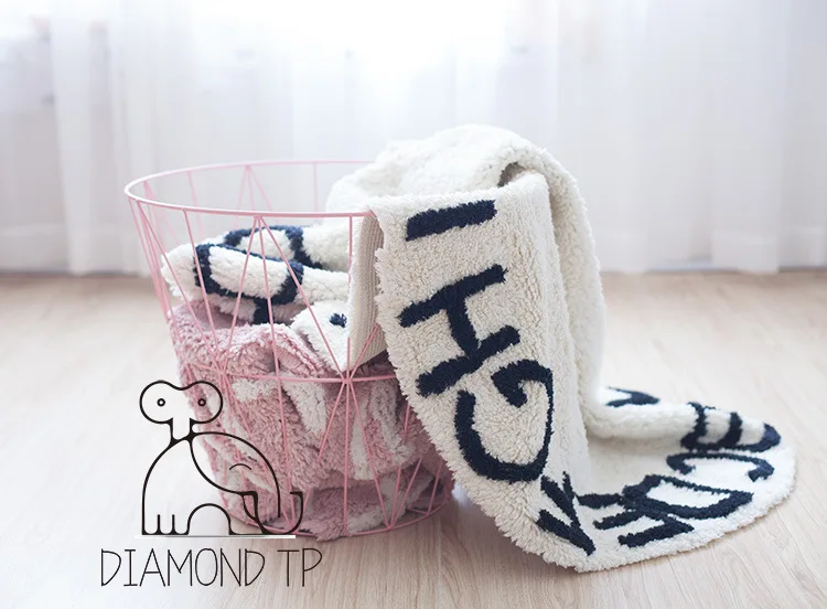 INS/хлопковый коврик с 26 буквами в скандинавском стиле детские коврики для