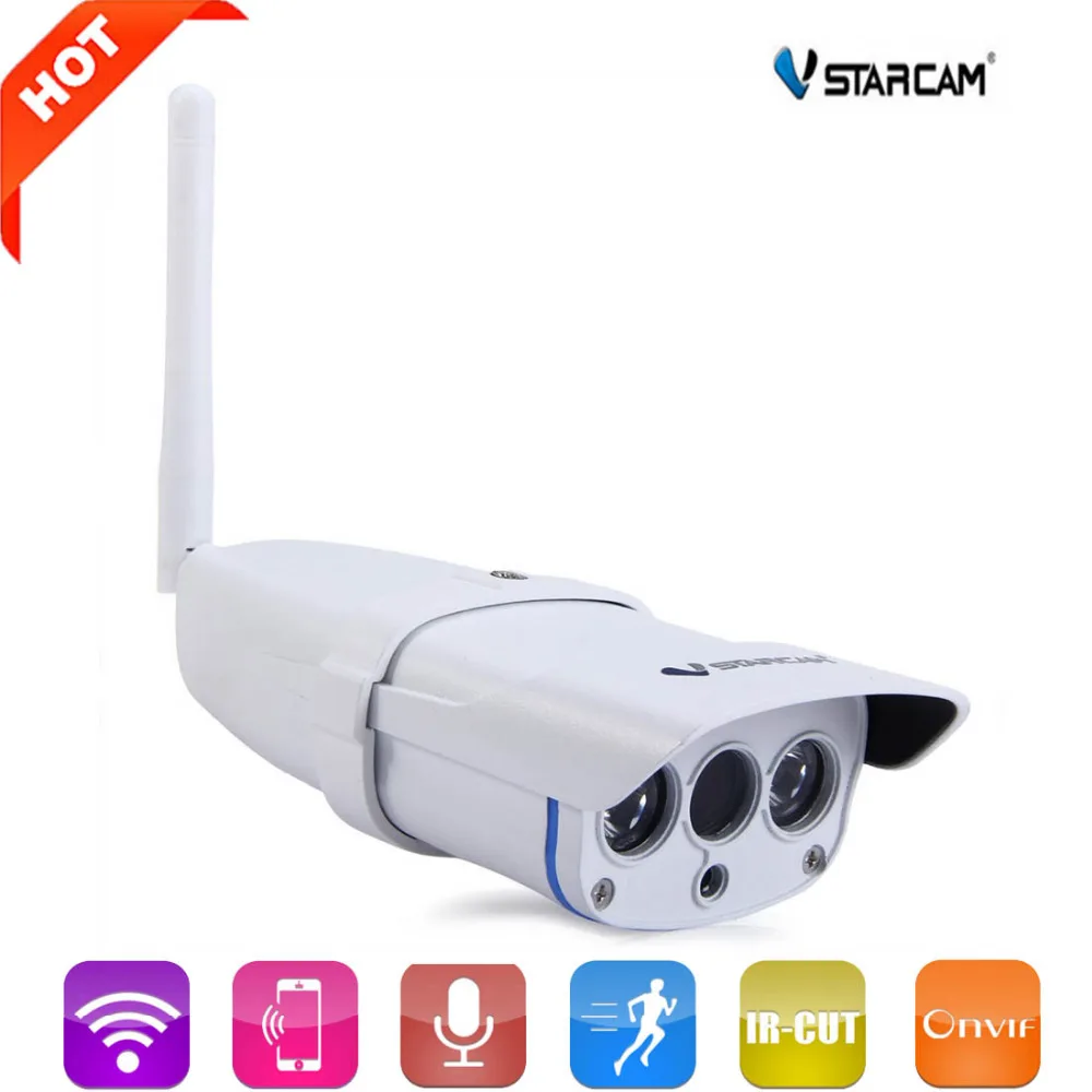 Оригинальный VStarcam HD 720 P 1MP WI FI Водонепроницаемый Открытый ИК Пуля IP Камера