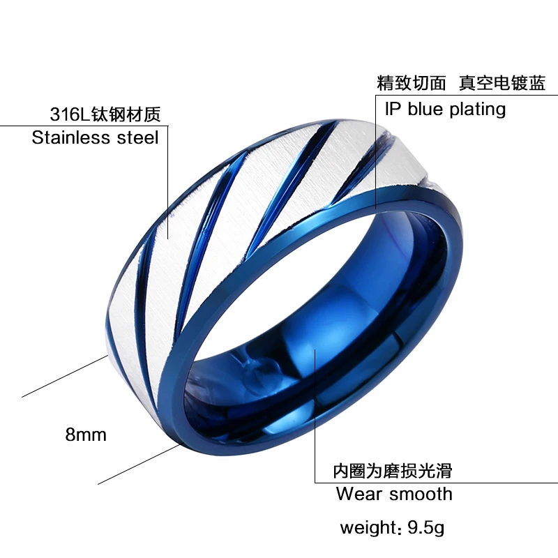 Байер 316L из нержавеющей стали Уникальный Прохладный на голубом материале с